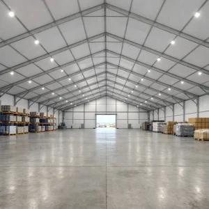 Clearspan,White,Marquee,As,A,Warehouse,,50m,Wide,By,100m